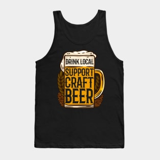 Support Craft Beer Glas Tank Top